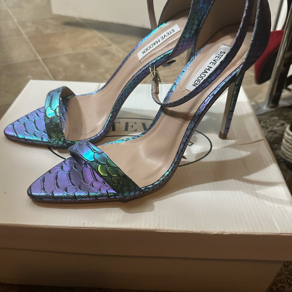 Steve Madden Iridescent Multicolor Heels